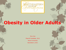 Obesity in Older Adults