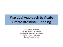 Acute Gastrointestinal Bleeding