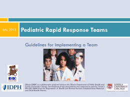 Pediatric Rapid Response Teams
