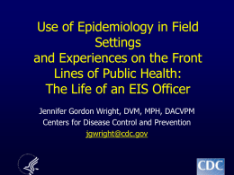 Epidemiology - University of Tennessee