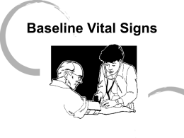 Baseline Vital Signs - Health and Science Pipeline Initiative