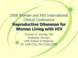 2007 Women and HIV International Clinical Conference