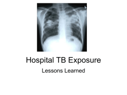 Hospital TB Exposure