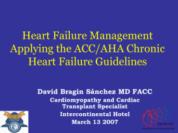 Heart Failure Management Applying the ACC/AHA Chronic