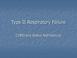 Type II Respiratory Failure