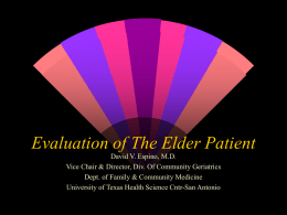 Approach to the Older Patient