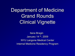 Clinical Vignette - Clinical Correlations