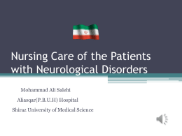 Nursing Care of the Patient with Neurological Disorders