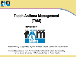 F-clinical_TAM_2005 - Allies Against Asthma: Promoting