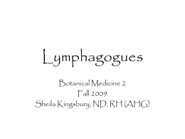 Lymphagogues - www.AaronsWorld.com