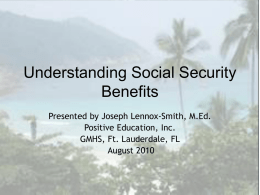 Understanding Social Security Benefits