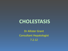 Investigation of Cholestasis