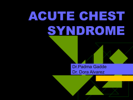 ACUTE CHEST SYNDROME