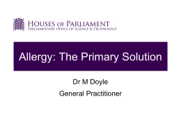 Allergy: The Primary Solution