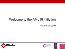 Welcome to the AML LI1 initiation