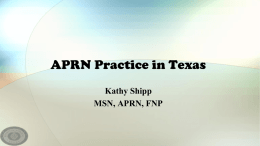 APRN Practice in Texas