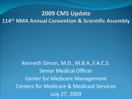 2009 CMS Update