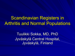 Scandinavian Registers: What do they tell us?