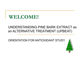 Cardiovascular Effects of Pine Bark Extract