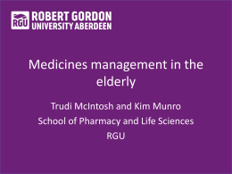 Medicines management in the elderly