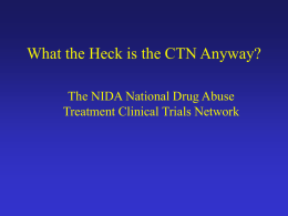 National and State Research: The Clinical Trials Network