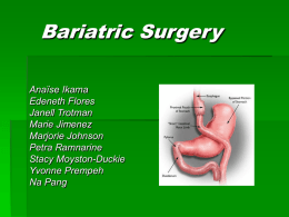 Bariatric Surgery - LaGuardia ePortfolio