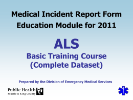 BLS MIRF Education Module