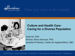 Title of Presentation - Providence Health Care