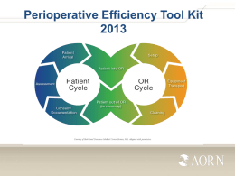 Slide show Perioperative Efficiency