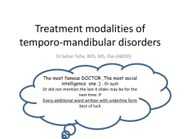 Treatment modalities of tempro