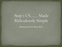 Step 2 CS…….. Made Ridiculously Simple