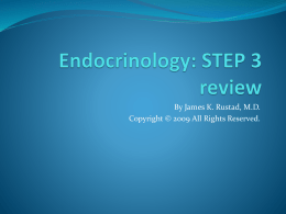 Endocrinology: STEP 3 review