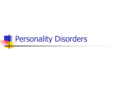 Personality Disorders - Santa Barbara Therapist