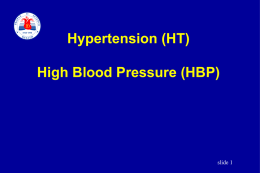 National High Blood Pressure Education Program The Sixth