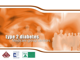 DIABETES GROUP PROGRAMS APDs, CDEs & AEPS