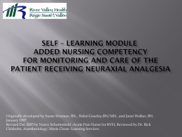 Self-Learning Module Added Nursing Competency Patient