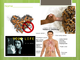 Effects of Smoking - Westwood Regional School District