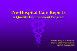 PCR A Quality Improvement Program By Robert Delagi, BS