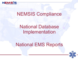 National EMS Information System