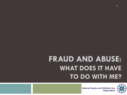 Fraud & Abuse in Healthcare