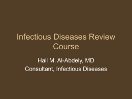 Infectious Diseases Review Course