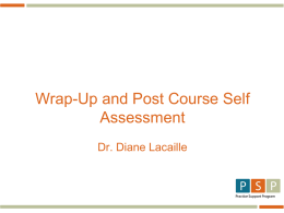 Wrap-up & Post Course Assessment
