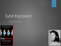 Sybil Exposed - University of Wisconsin–Platteville