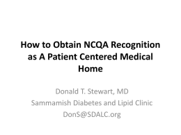 How to Obtain NCQA Recognition as A Patient Centered
