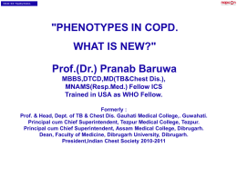 COPD PHENOTYPES - Indian Chest Society