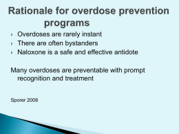 Overdose Prevention