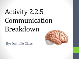 Activity 2.2.5 Communication Breakdown