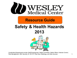Annual Review 2007 Safety & Health Hazards