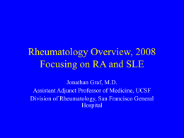 Rheumatoid Arthritis - Professional Practice Group