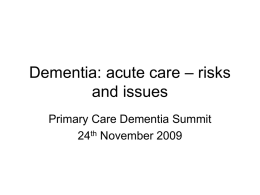 Acute Care Dementia